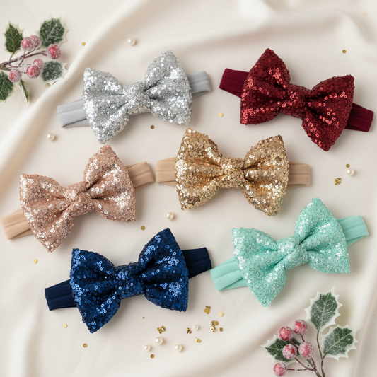 Bandita elástica de lazo lentejuelas cod.42