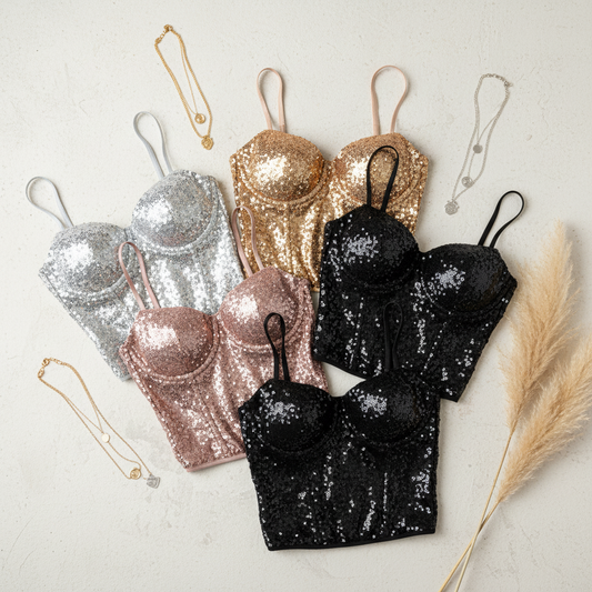 Corset de lentejuelas cod.1075