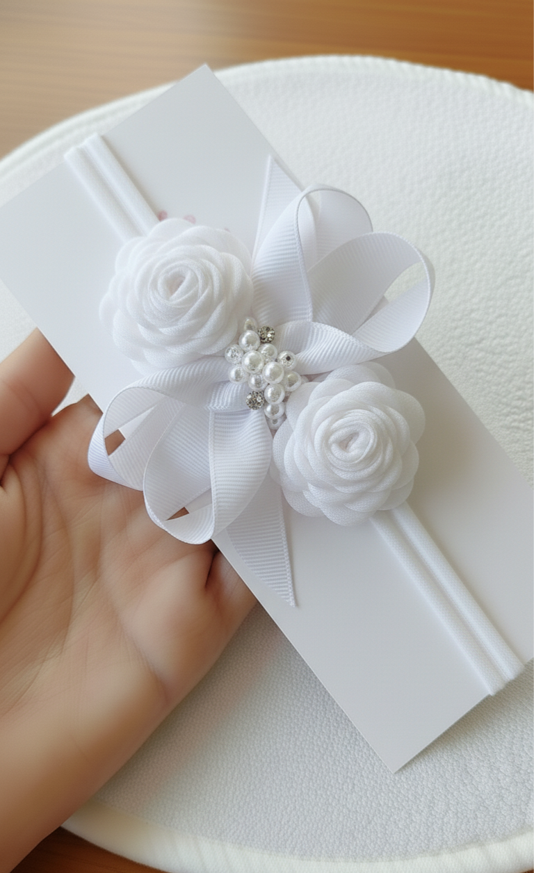 Cintillo de Lazo y flores