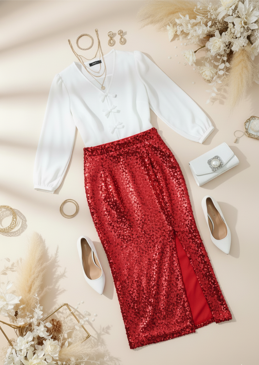 Falda de lentejuelas cod.1040