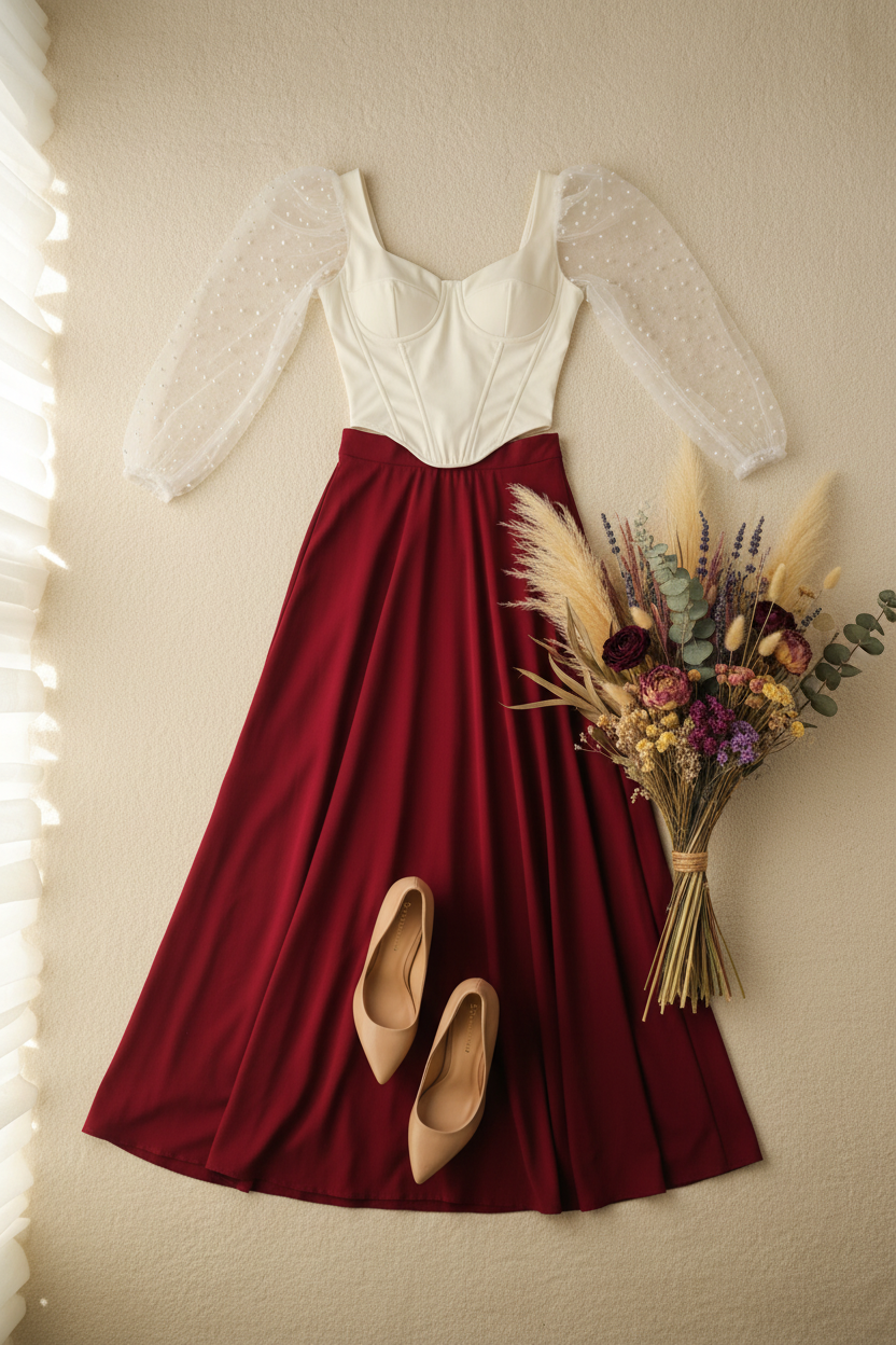 Conjunto corset más falda cod. 1133