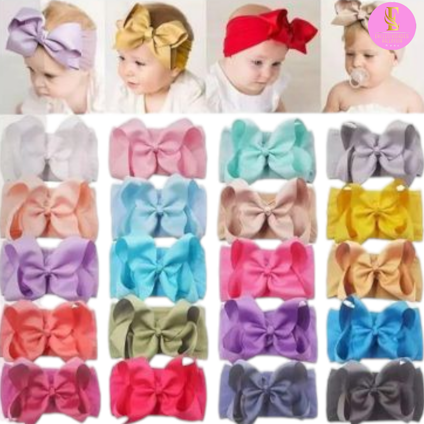 Cintillo ancho de lazo boutique