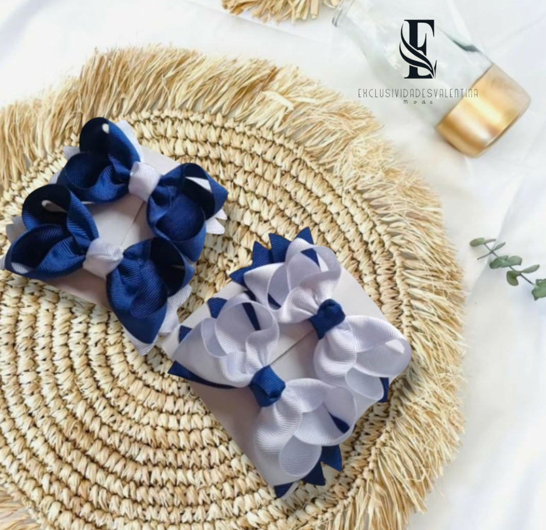 2 pares de lazos escolares