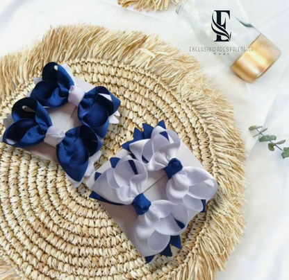 2 pares de lazos escolares