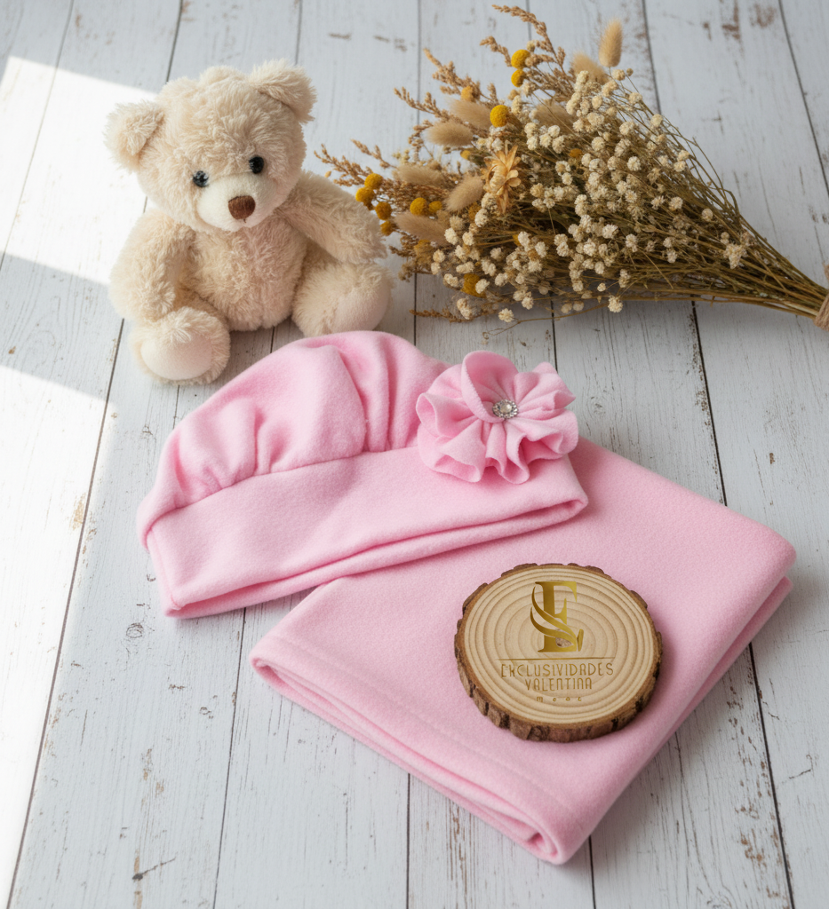 Hermosa gorrita más mantita cod.97