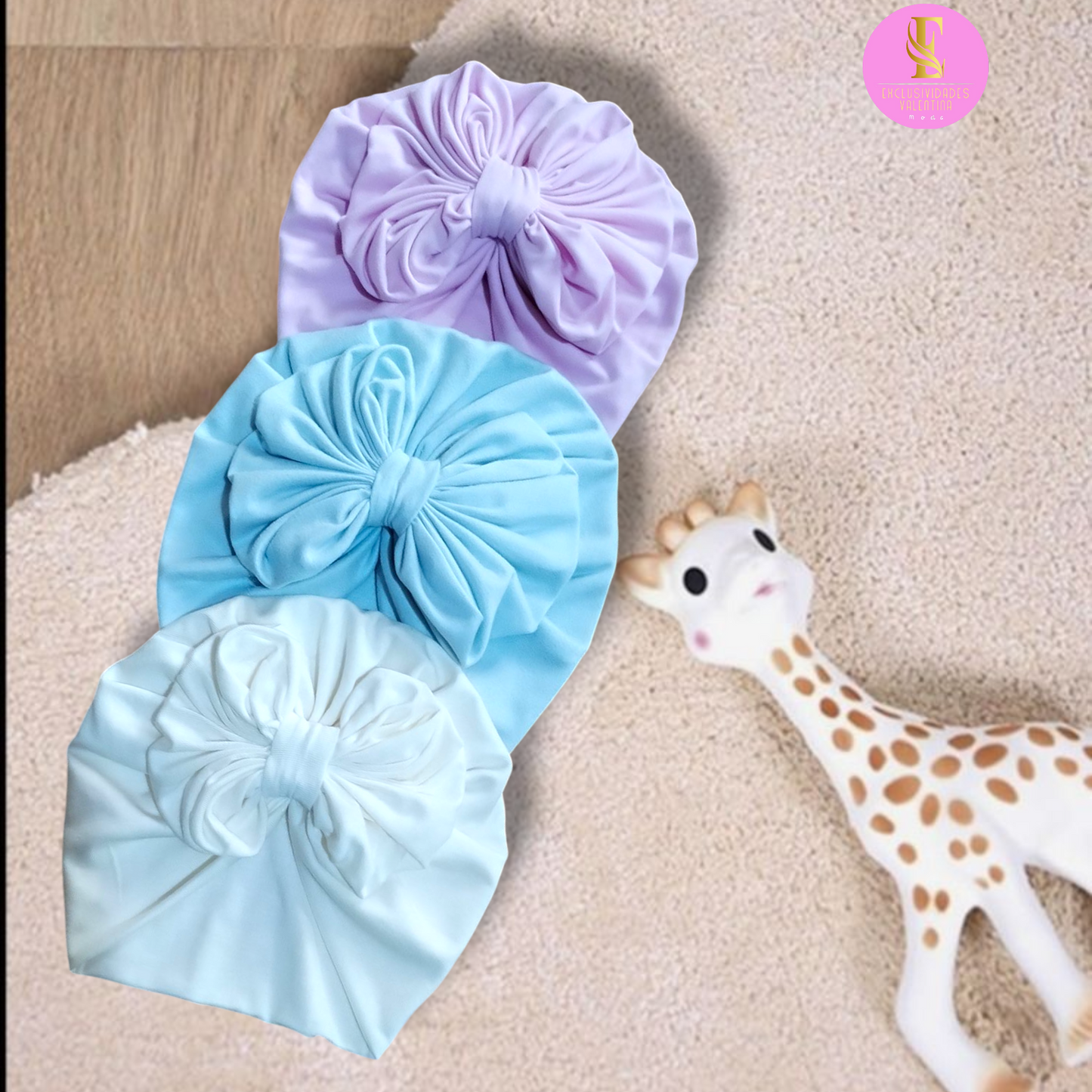 Set de 6 gorritas turbantes