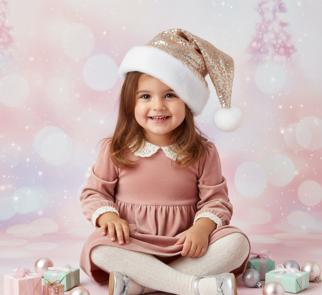 Gorrita de navidad en lentejuelas cod.303