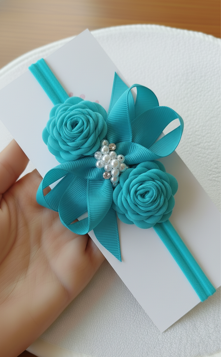 Cintillo de Lazo y flores