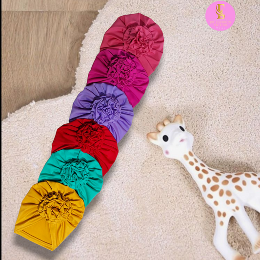 Set de 6 gorritas de flor