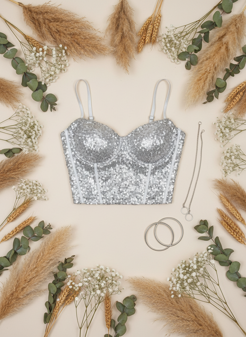 Corset de lentejuelas cod.1075