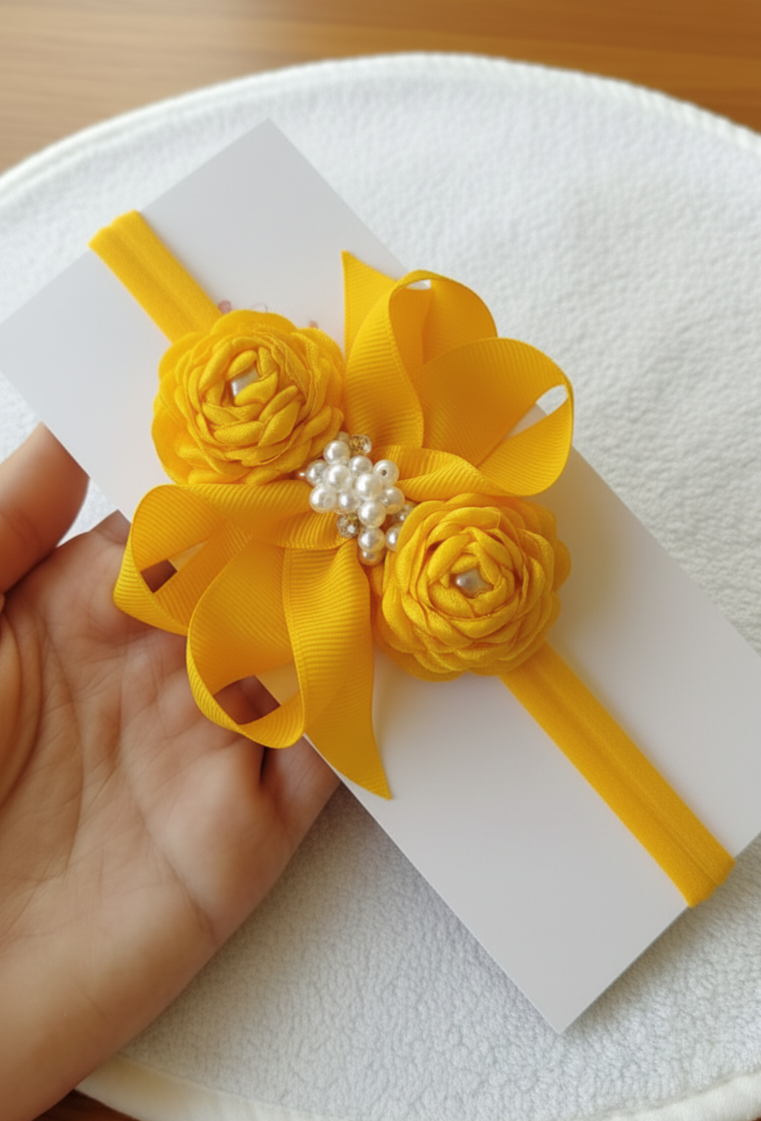 Cintillo de Lazo y flores