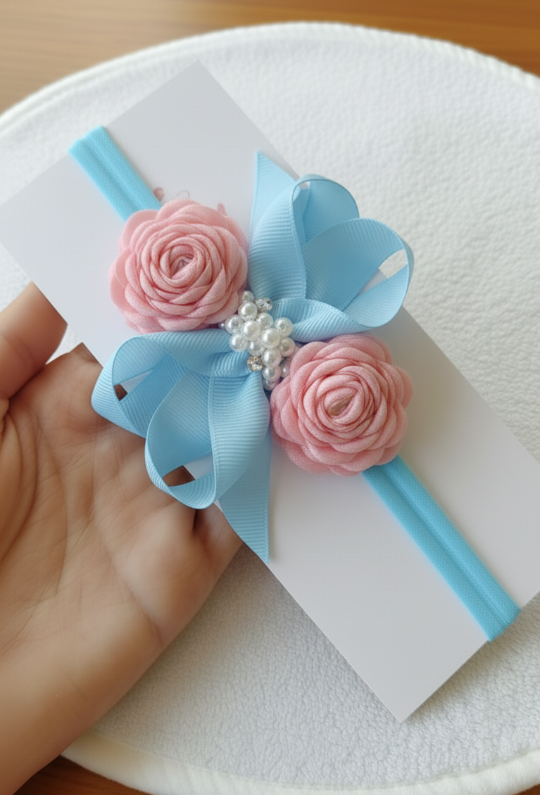 Cintillo de Lazo y flores