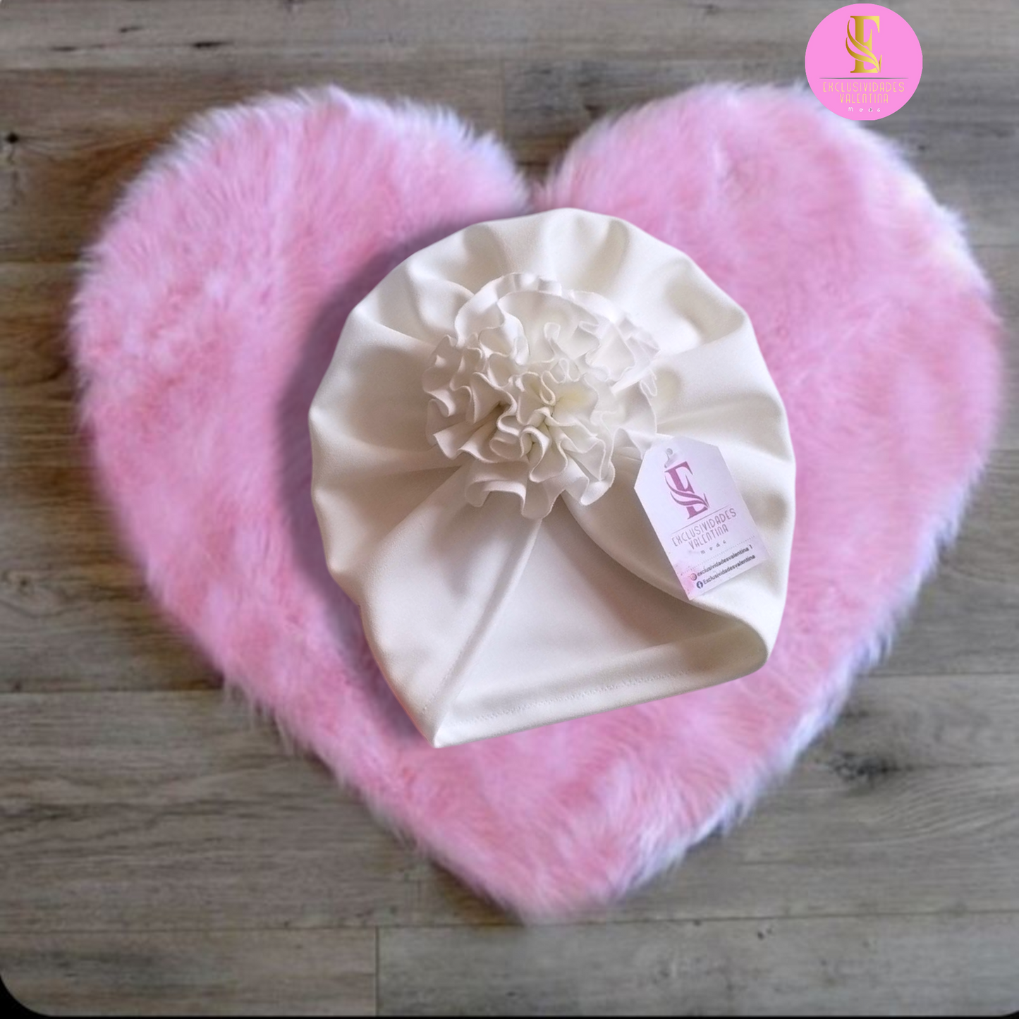 Gorrita turbante de flor 2.