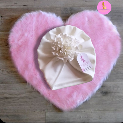 Gorrita turbante de flor 2.