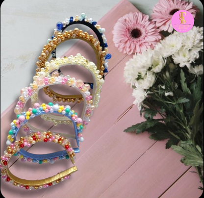 Diademas elegante de perlas