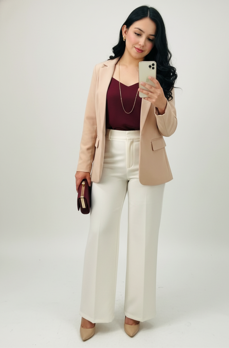 Blazer Formal con Forro - Elegante y Profesional para Mujer | Cod.1015