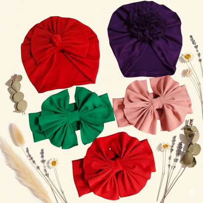 Cajita de 2 gorritas más 3 cintillos cod.305