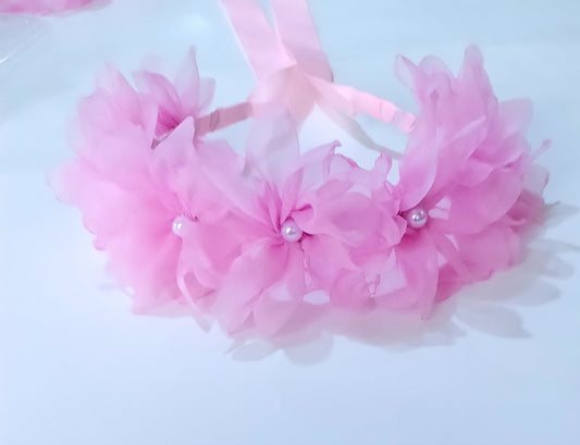 Diadema, tipo coronitas de flores