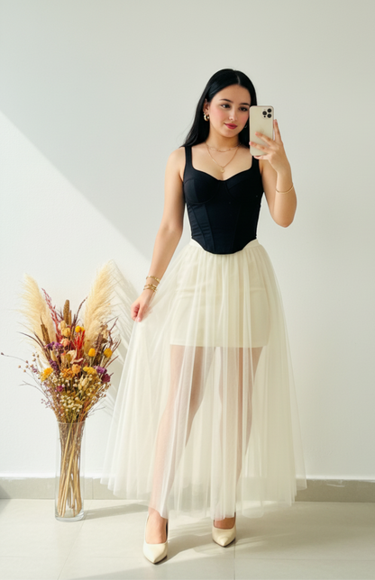 Falda tul más corset cod.1157