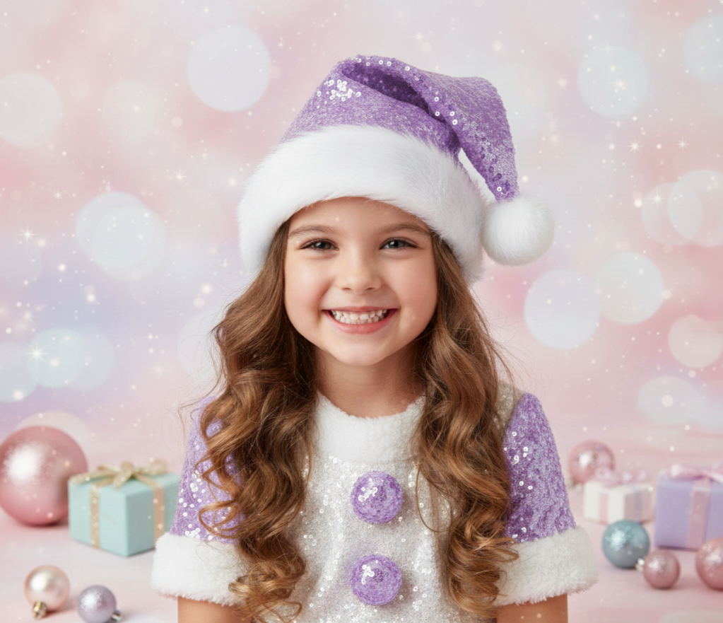 Gorrita de navidad en lentejuelas cod.303