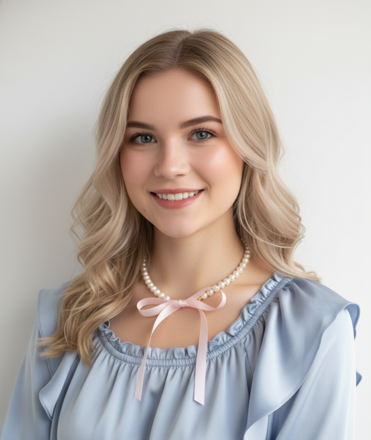 Collar de perlas, estilo coquette