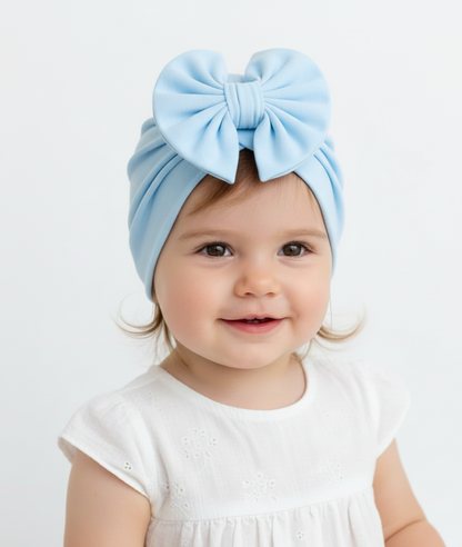 Gorrita turbante de lazo grande