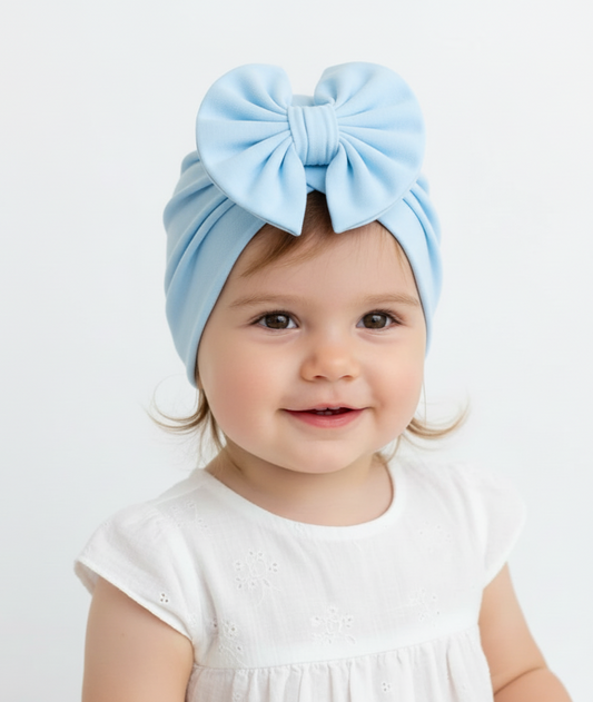 Gorrita turbante de lazo grande