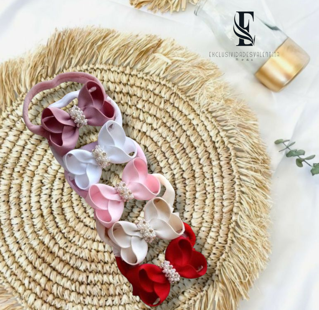 Set de 5 cintillos valentina