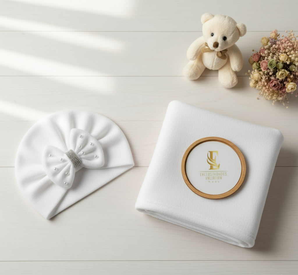 Gorrita turbante más mantita cod.089