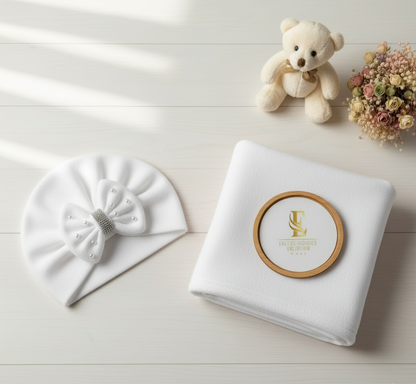 Gorrita turbante más mantita cod.089