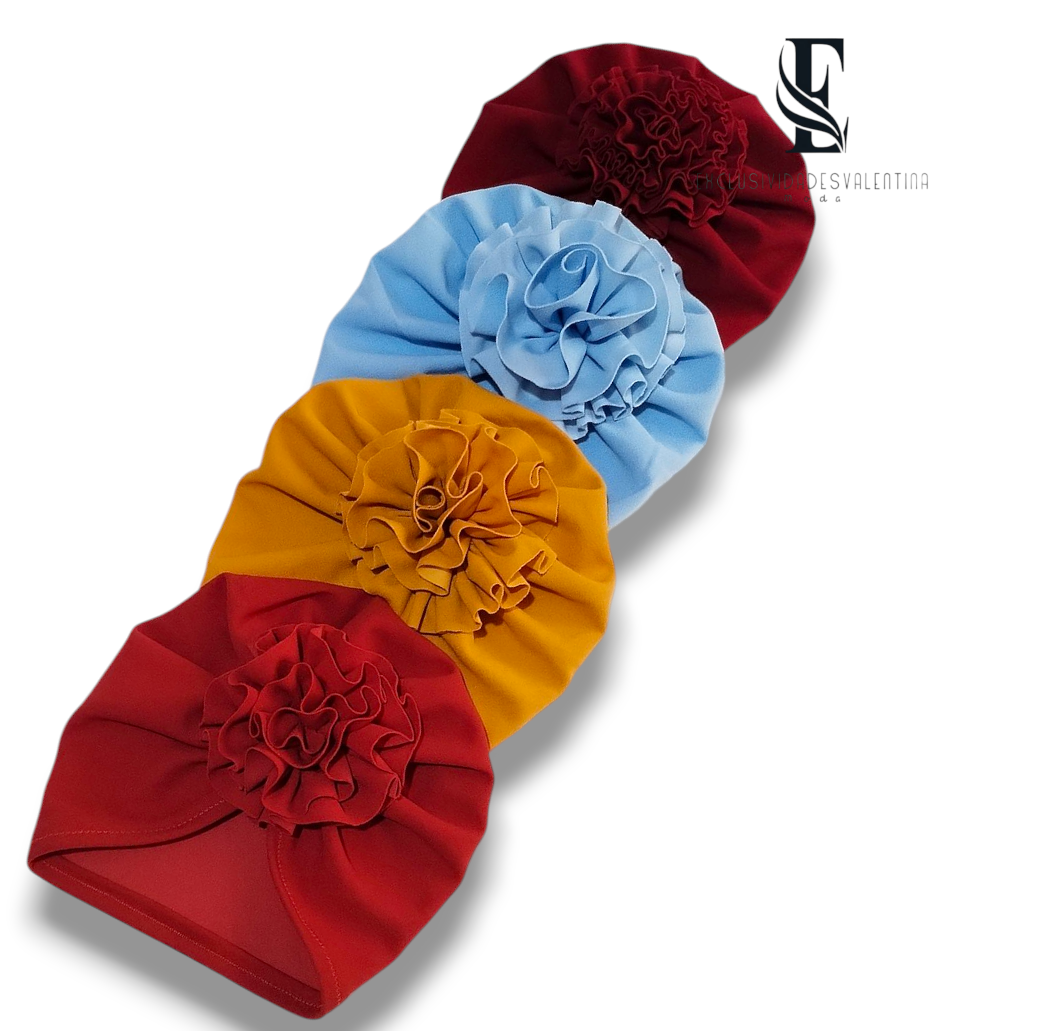 Gorrita de flor grande