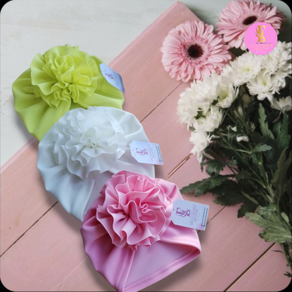 Gorrita turbante de flor 2.