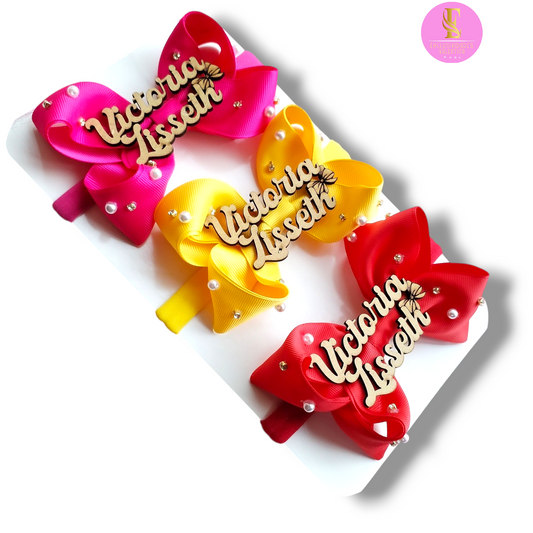 Cintillo con lazo personalizado