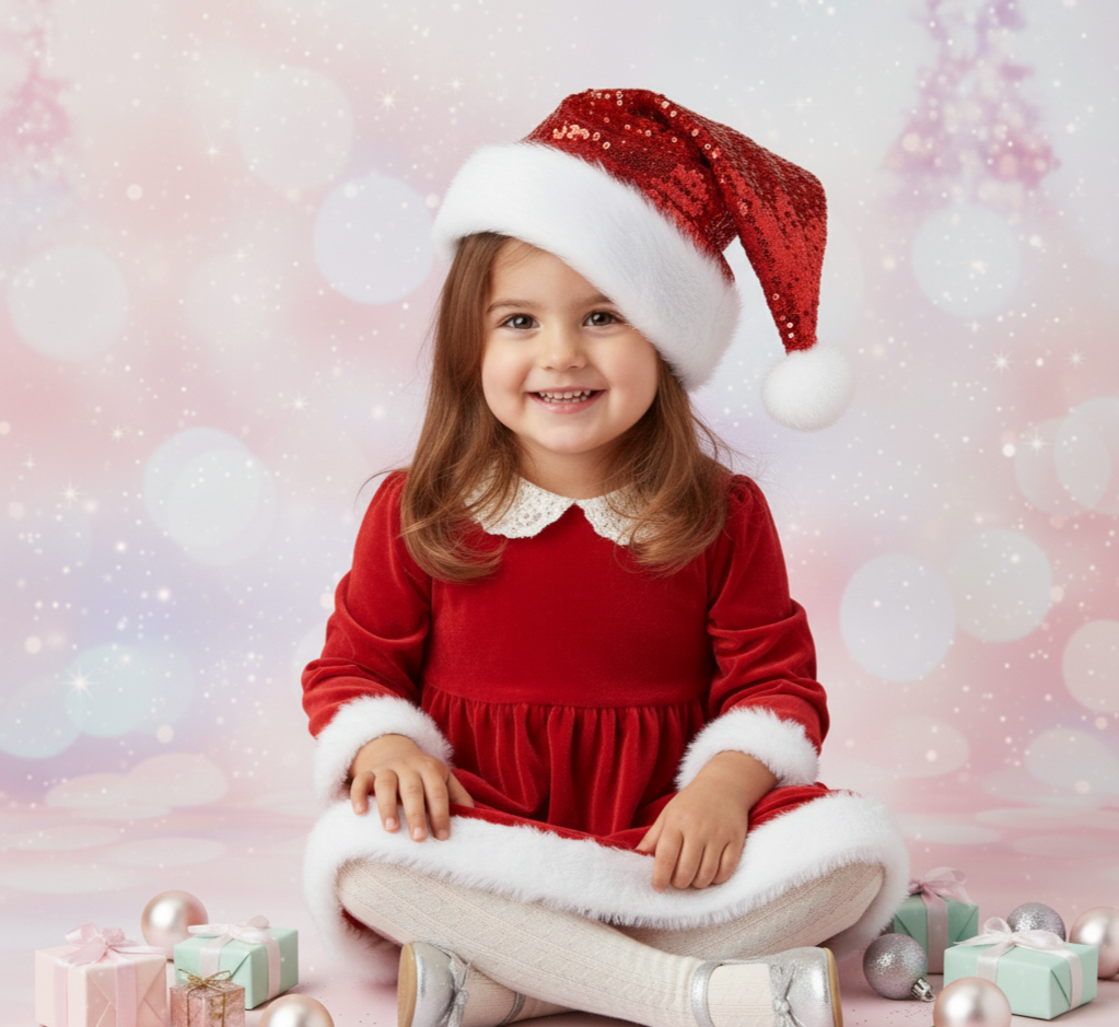 Gorrita de navidad en lentejuelas cod.303