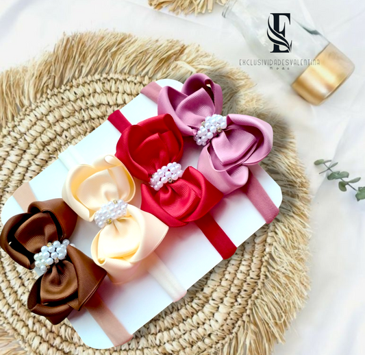 Set de 4 cintillos valentina