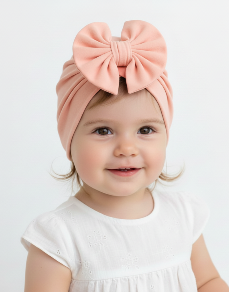 Gorrita turbante de lazo grande