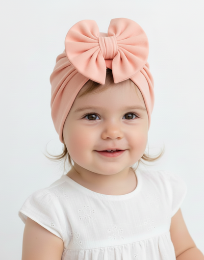 Gorrita turbante de lazo grande