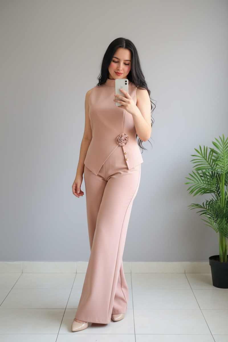 Conjunto Rosa Nude cod.613