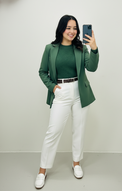 Blazer Formal con Forro - Elegante y Profesional para Mujer | Cod.1015