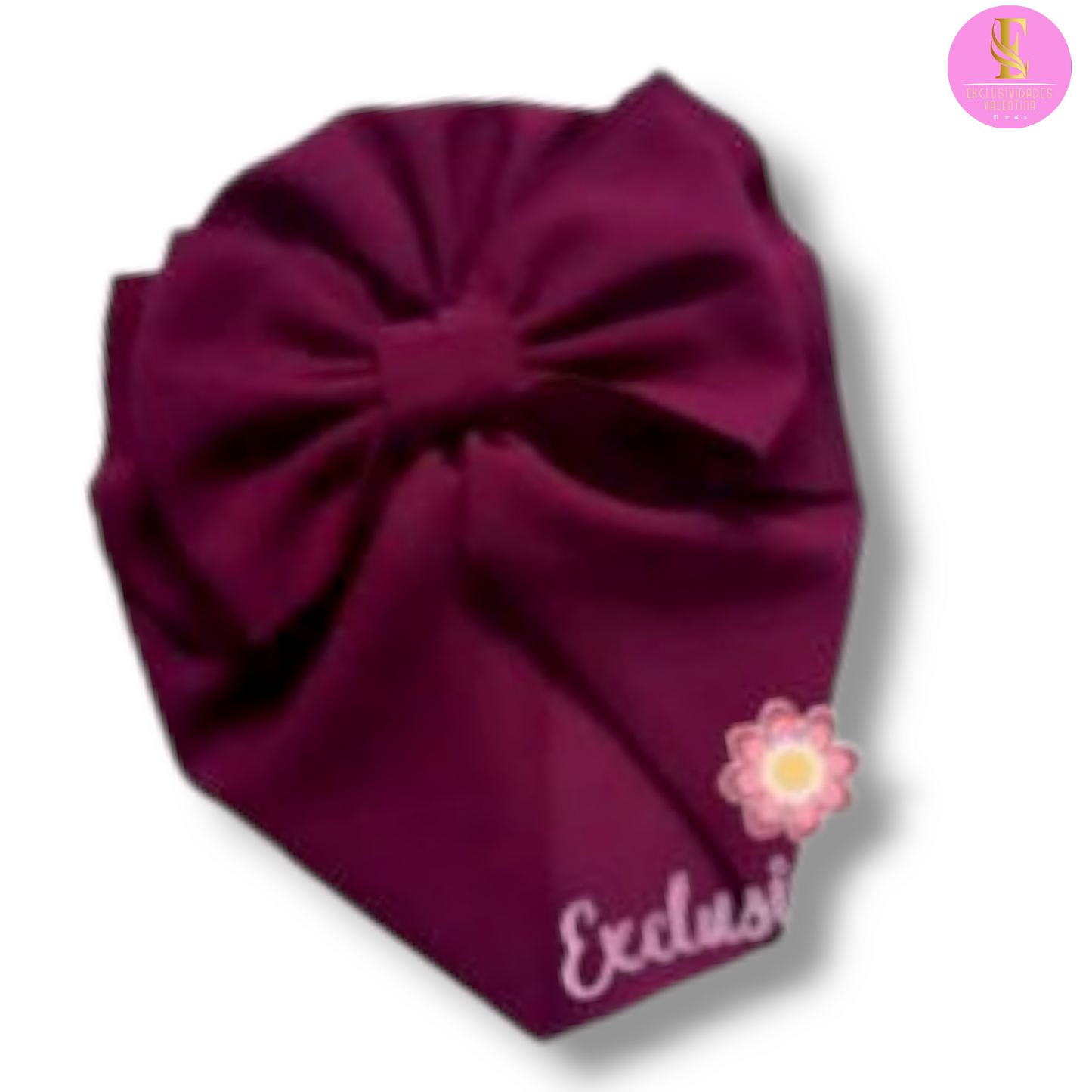 Gorrita de doble lazo.