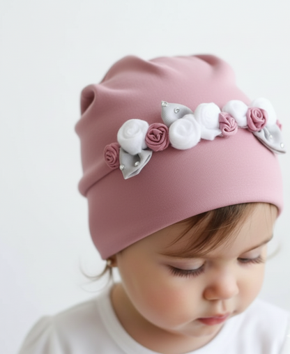 Hermosa gorrita tipo boina, abrigada cod.321